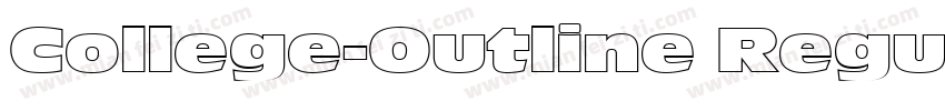 College-Outline Regu字体转换